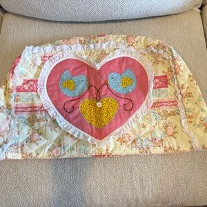 Patchwork Heart and Floral sewing machine Cover